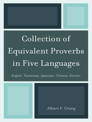 cover image of Collection of Equivalent Proverbs in Five Languages